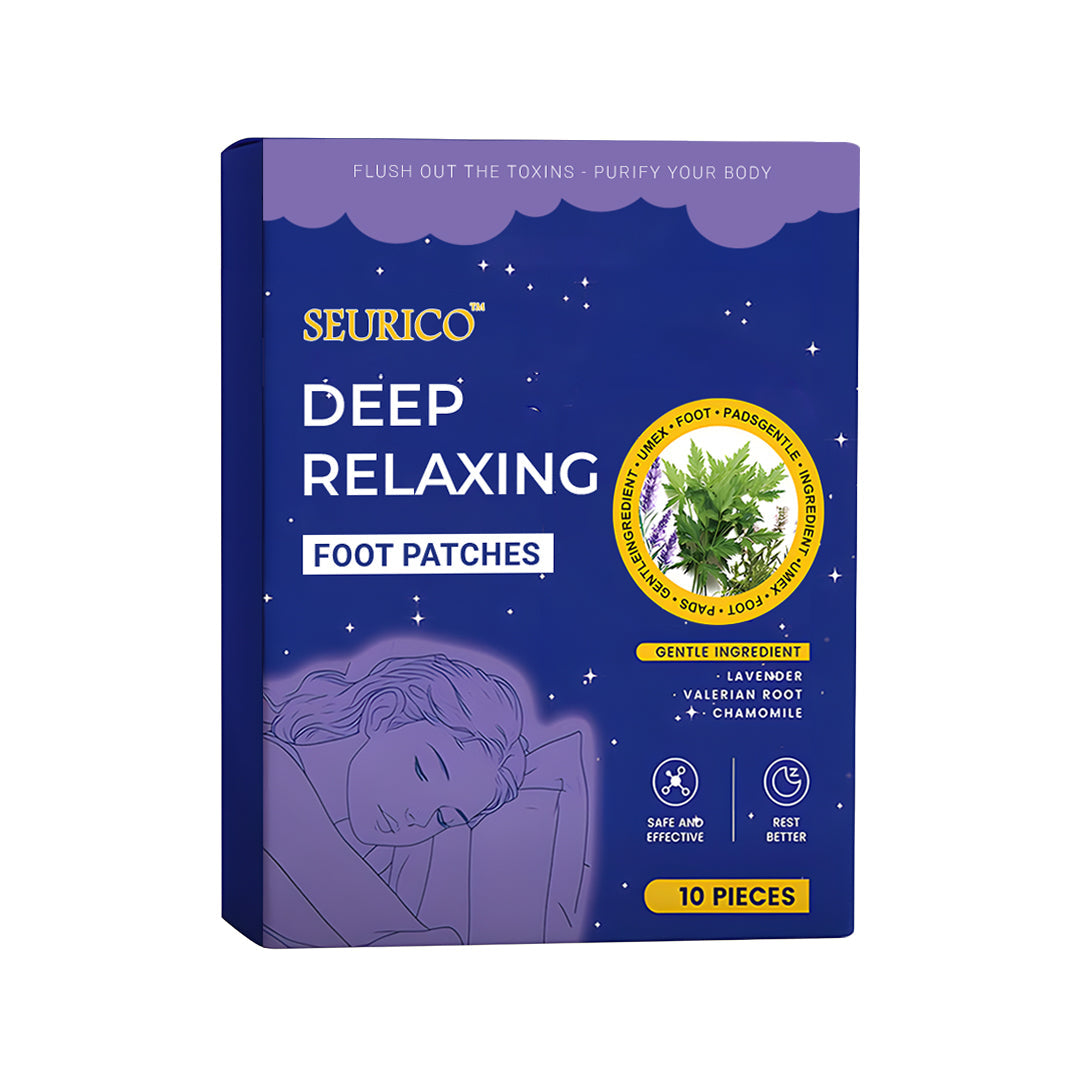 Seurico™ Deep Relaxing Foot Patches – Soothe Tired Feet, Relieve Stress, Promote Relaxation & Better Sleep