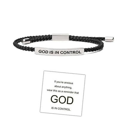 🙏 Find Strength in Faith ✨ God is in Control Bracelet – A Daily Reminder of Peace and Hope 💖