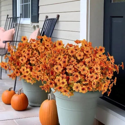 🍂 Last Day 49% OFF 🍁 Rainproof Lifelike Fall Artificial Flowers 💖 – UV-Protected, Durable & Perfect Year-Round Décor 🍂