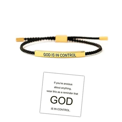 🙏 Find Strength in Faith ✨ God is in Control Bracelet – A Daily Reminder of Peace and Hope 💖