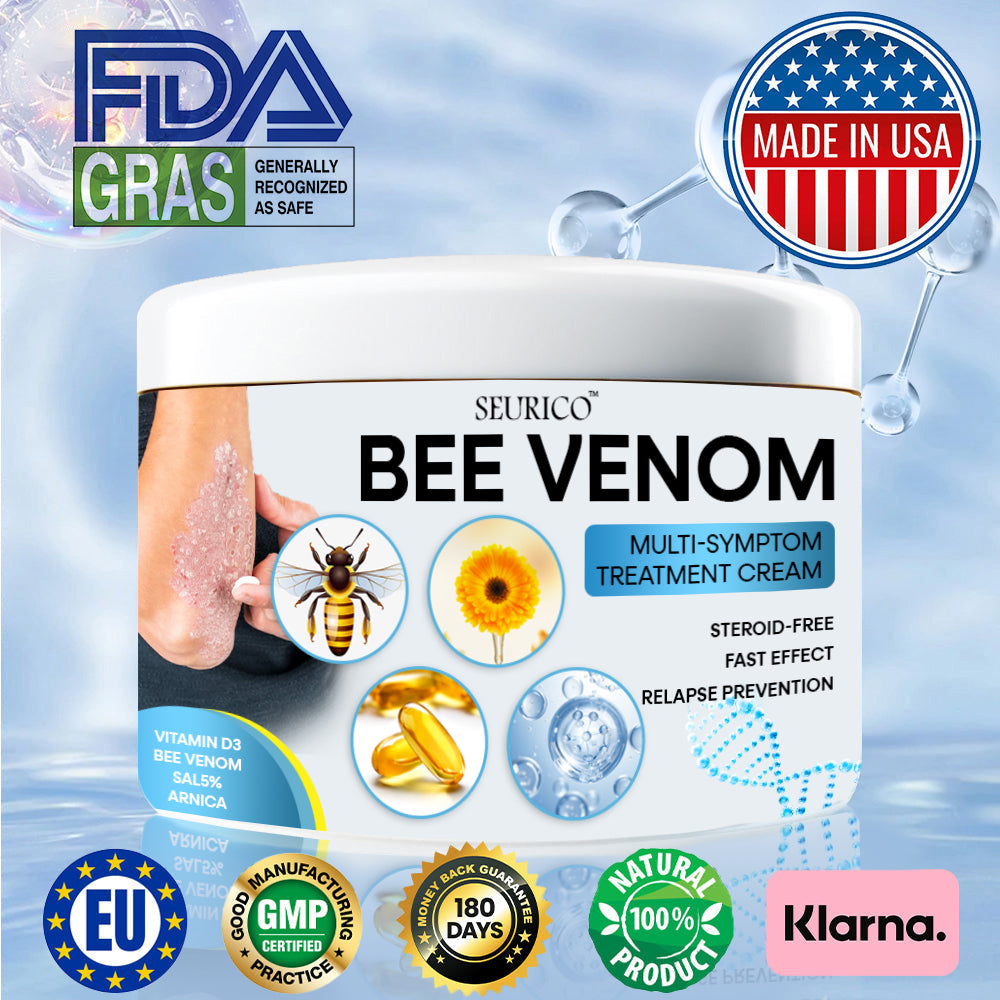 Seurico™ Bee Venom Multi-Symptom Skin Treatment Cream – Recommended by NPF for Targeted Skin Relief 🐝👨‍⚕️