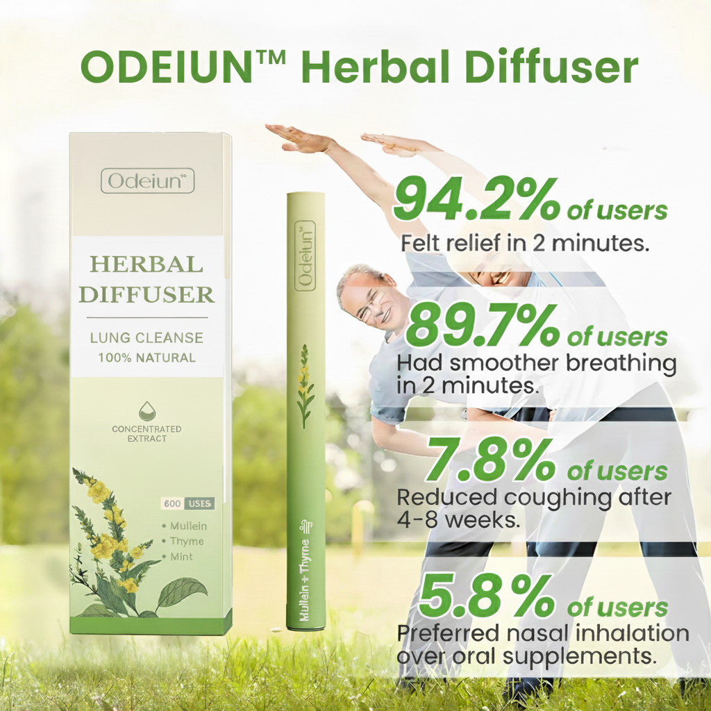 🌿 ODEIUN™ Herbal Diffuser: Reclaim Your Lungs, Restore Your Calm.