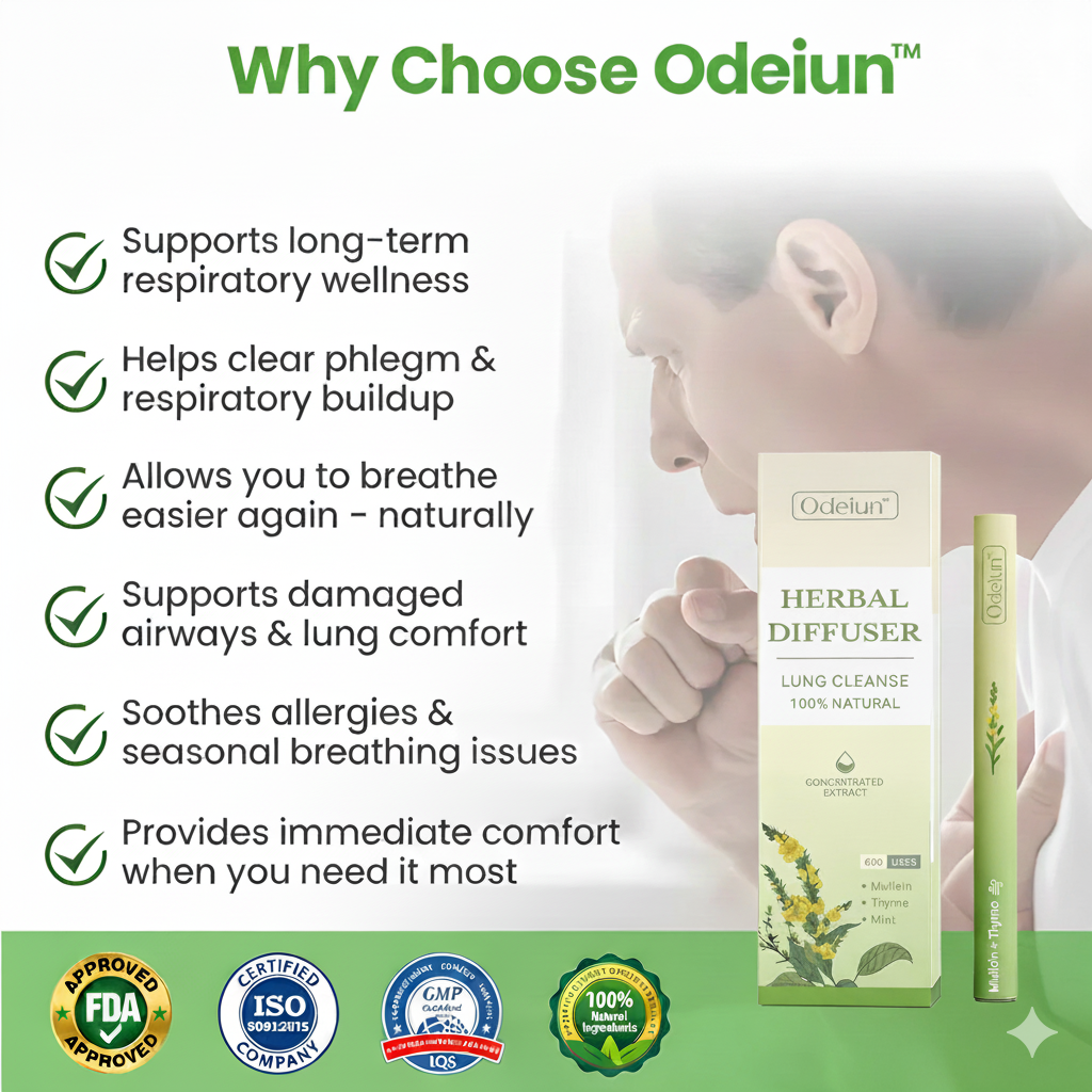 🌿 ODEIUN™ Herbal Diffuser: Reclaim Your Lungs, Restore Your Calm.