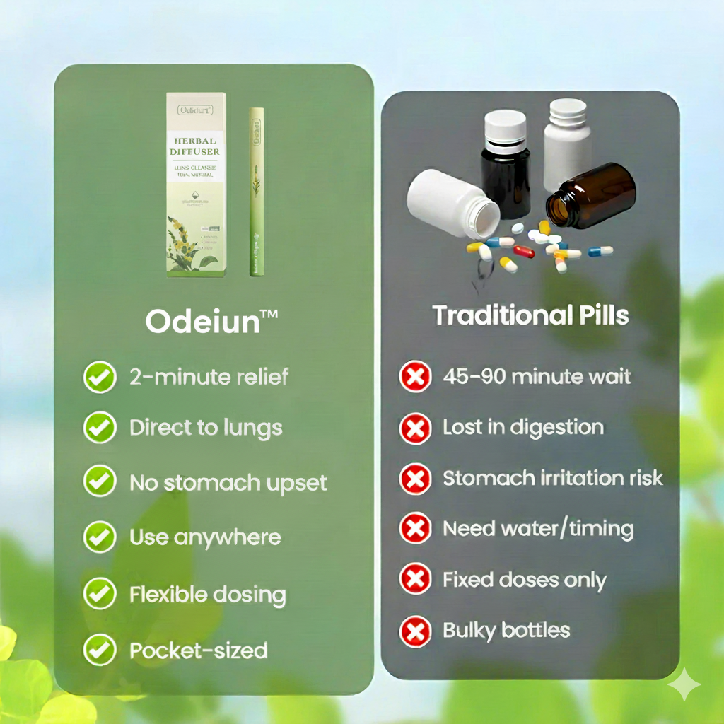 🌿 ODEIUN™ Herbal Diffuser: Reclaim Your Lungs, Restore Your Calm.