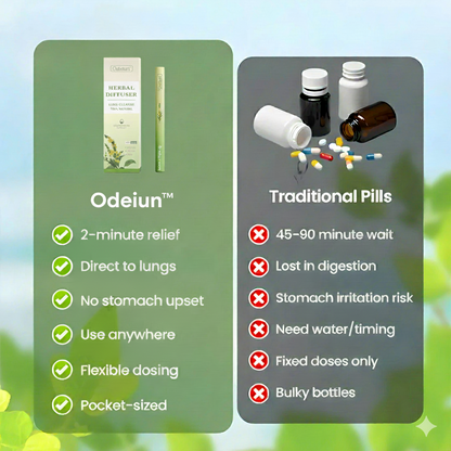 🌿 ODEIUN™ Herbal Diffuser: Reclaim Your Lungs, Restore Your Calm.