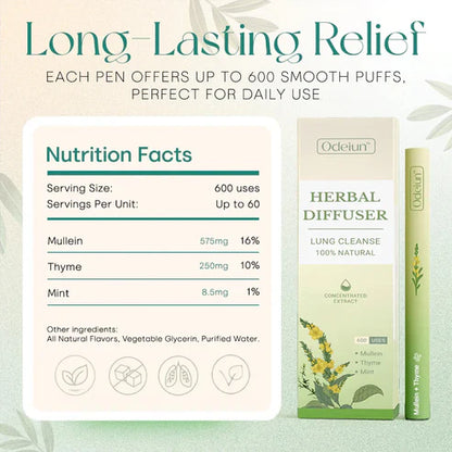 🌿 ODEIUN™ Herbal Diffuser: Reclaim Your Lungs, Restore Your Calm.