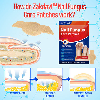 Zakdavi™ Anti-Fungal Nail Repair Patches✨ Say Goodbye to Nail Fungus in Days! 💅🍃