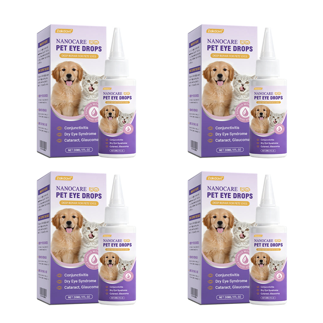 👩‍⚕️Zakdavi™ NanoCare Pet Eye Drops ☑️ FDA Approved | Relieves Conjunctivitis, Dry Eyes, Cataracts, and Keratitis🐶 🐈️