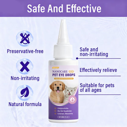 👩‍⚕️Zakdavi™ NanoCare Pet Eye Drops ☑️ FDA Approved | Relieves Conjunctivitis, Dry Eyes, Cataracts, and Keratitis🐶 🐈️