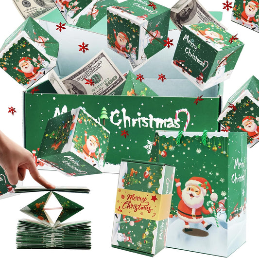 🎁Christmas Explosion Surprise Box Set with Confetti and Mini Boxes