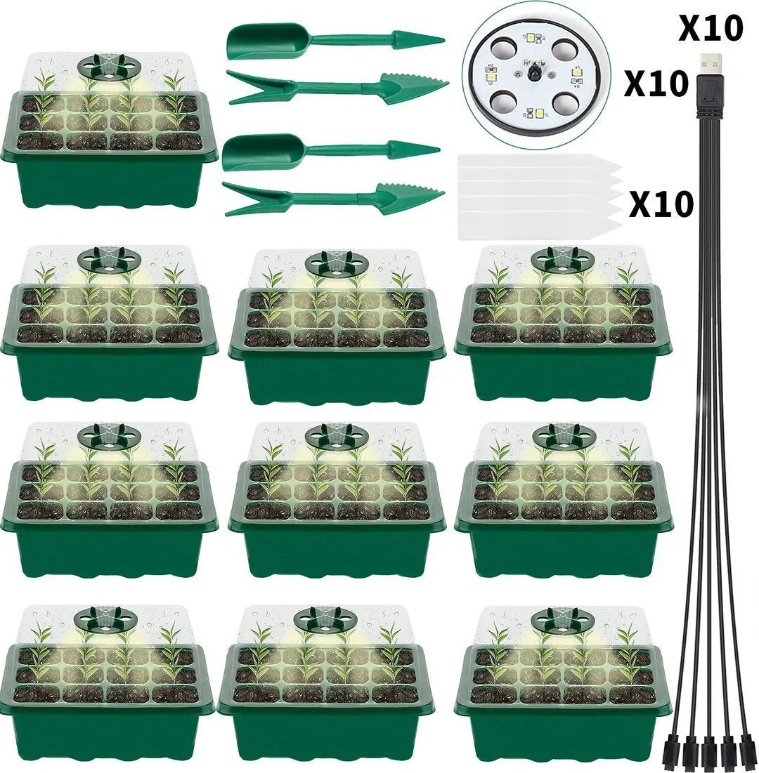 Seed Starter Trays with Grow Light